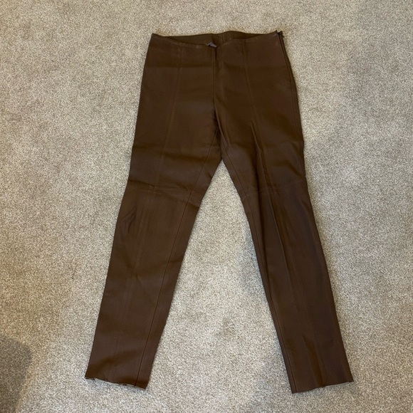 Gorgeous AKRIS leather pants/leggings size 8 - Picture 1 of 9